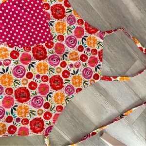 Kid Floral and Polka Dot Apron